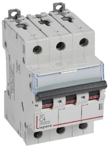 Выключатель автоматический Legrand DX3-E 6000 3п 4А C 6кА картинка